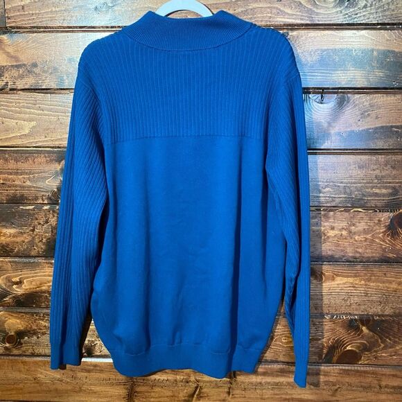 Duluth Trading Co. Merino Wool Blend Pullover Blue Sweater Men's Size Large - Picture 11 of 14